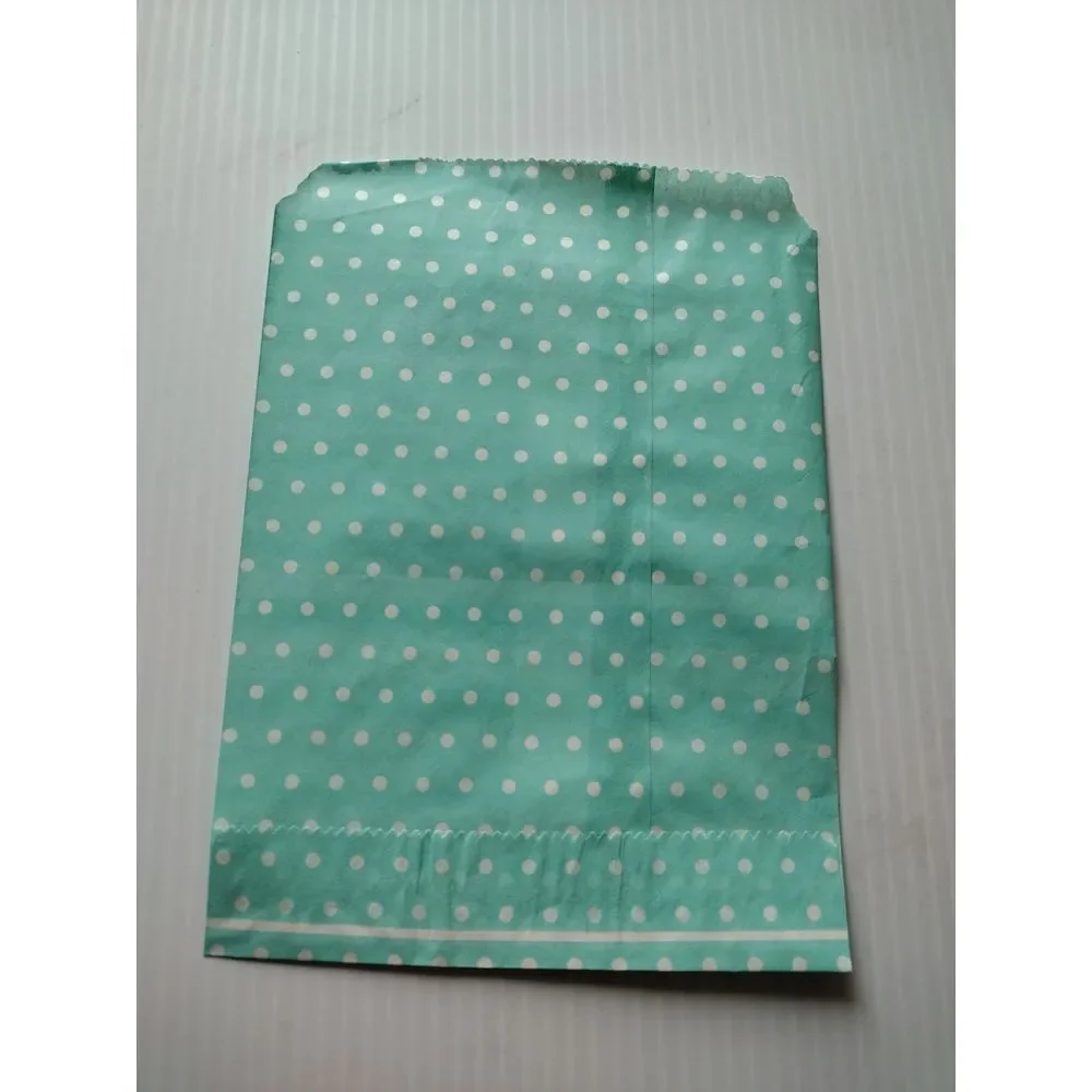 MASTER 5X7 Paper‎ Gift Bags Candy Teal Mini Polka Dot Merchandise Bag 100 Pcs